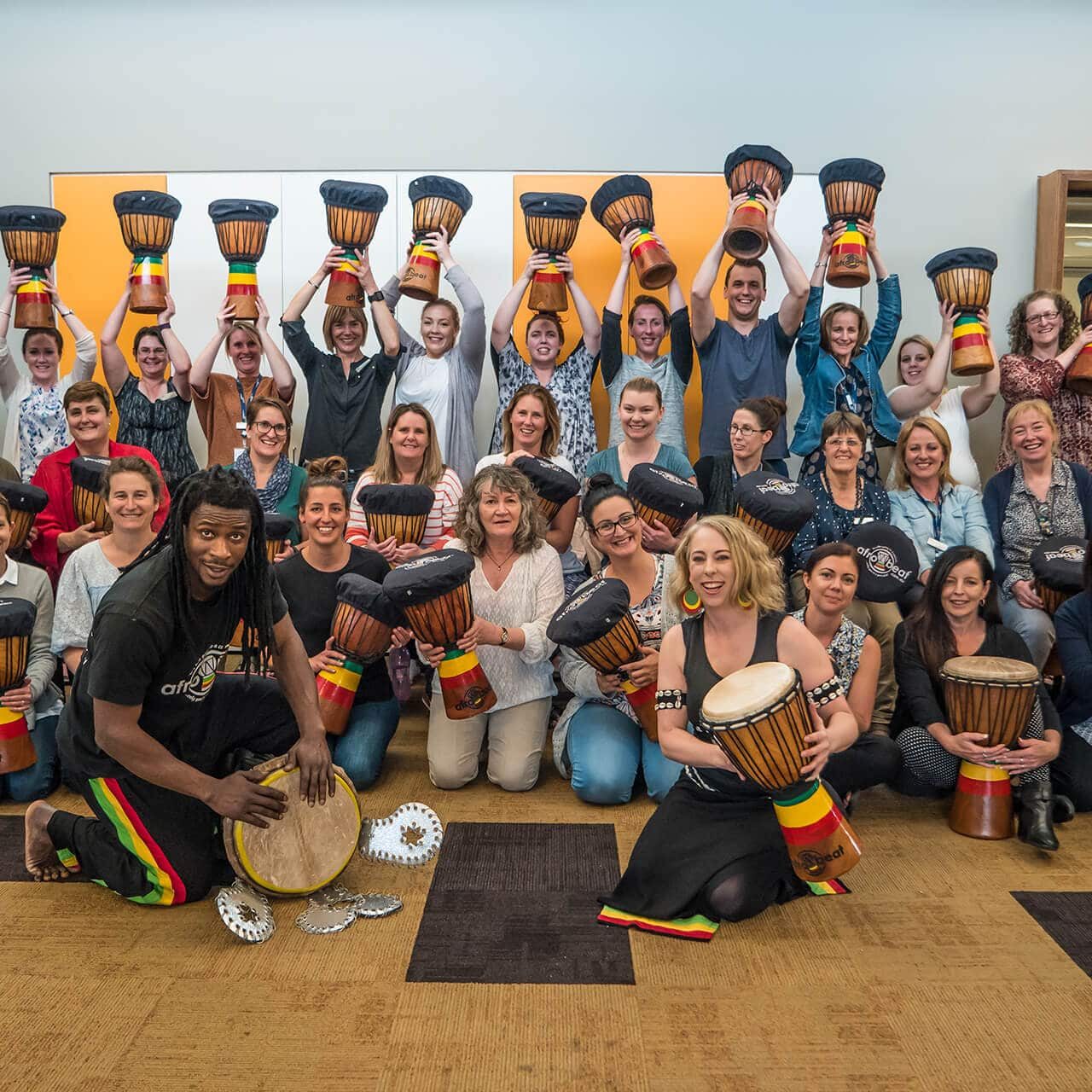 Team Building Drumming with Afrobeat